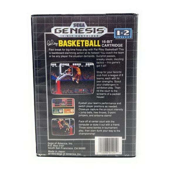Pat Riley's Basketball Tested Sega Genesis, 1990 - Picture 2 of 2